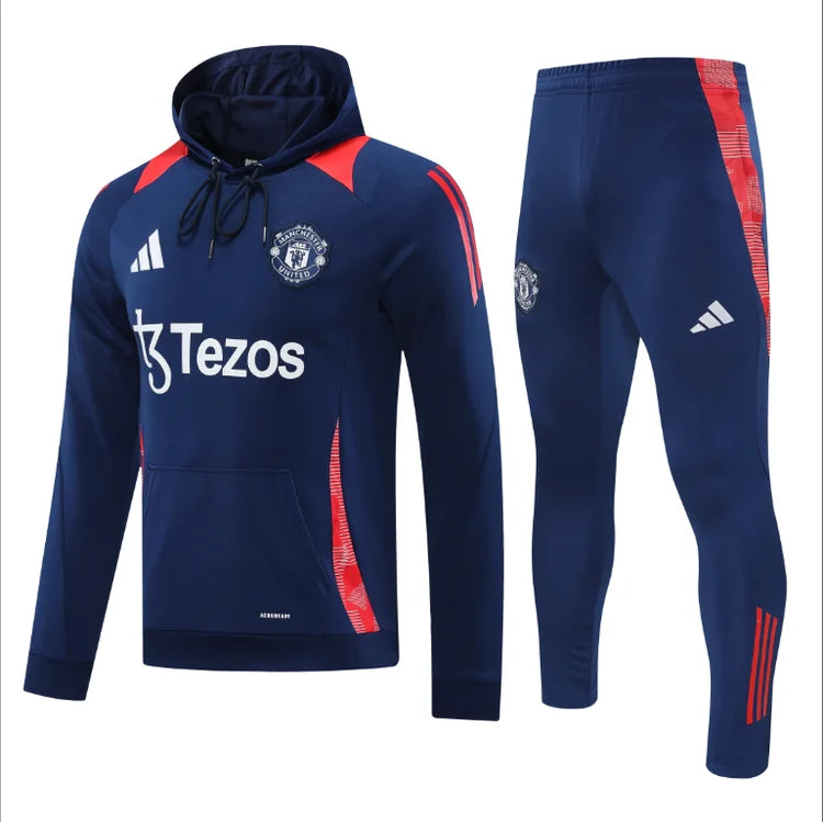 Survêtement Entraînement Manchester United 24/25 Bleu S-XXL